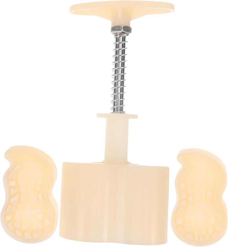 Peanut Shaped Moon Cake Mold Reusable Baking Pastry Maker Hand Press Tool - Image 1